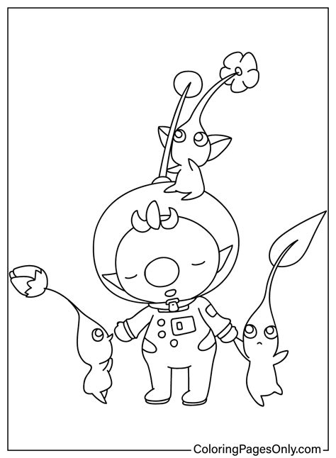 nintendo coloring pages|Color in creatures from the Pikmin series of games with free ...